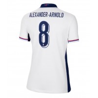 Camisa de Futebol Inglaterra Alexander-Arnold #8 Equipamento Principal Mulheres Europeu 2024 Manga Curta